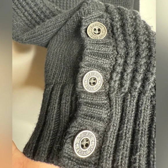 Lauren Ralph Lauren - Black Knit Sweater with buttons - Size Medium - Picture 3 of 7
